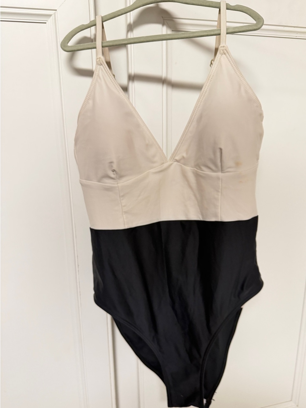 summersalt Cream & Black One-Piece Swimsuit